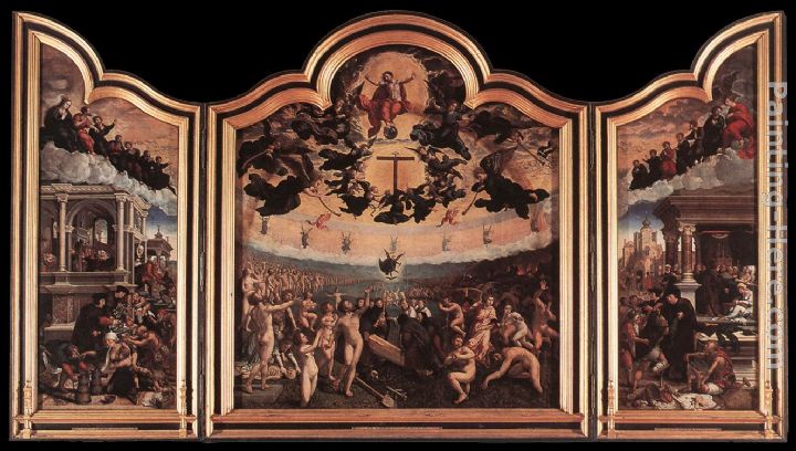 The Last Judgment painting - Bernaert van Orley The Last Judgment art painting